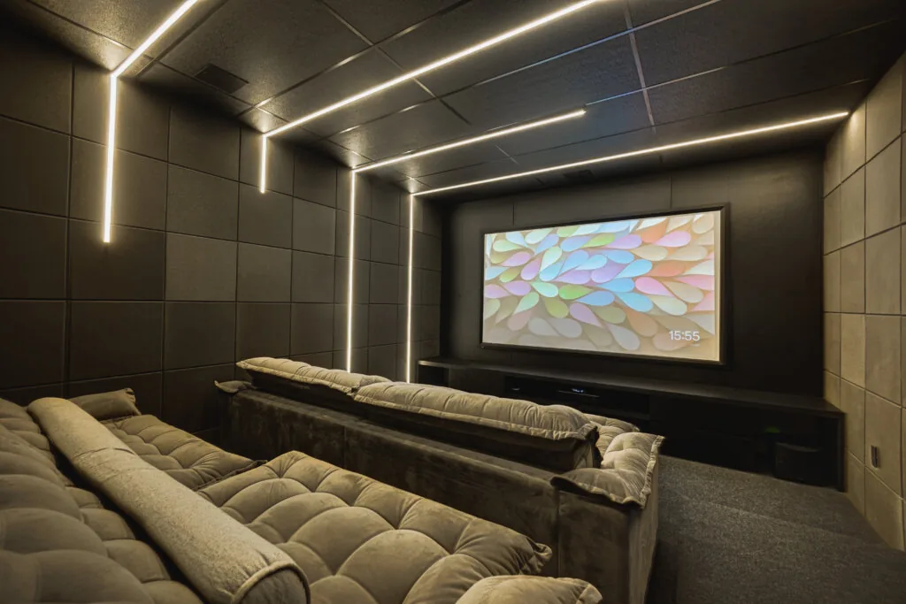 Imagem de Cinema dos sonhos da casa dos noivos